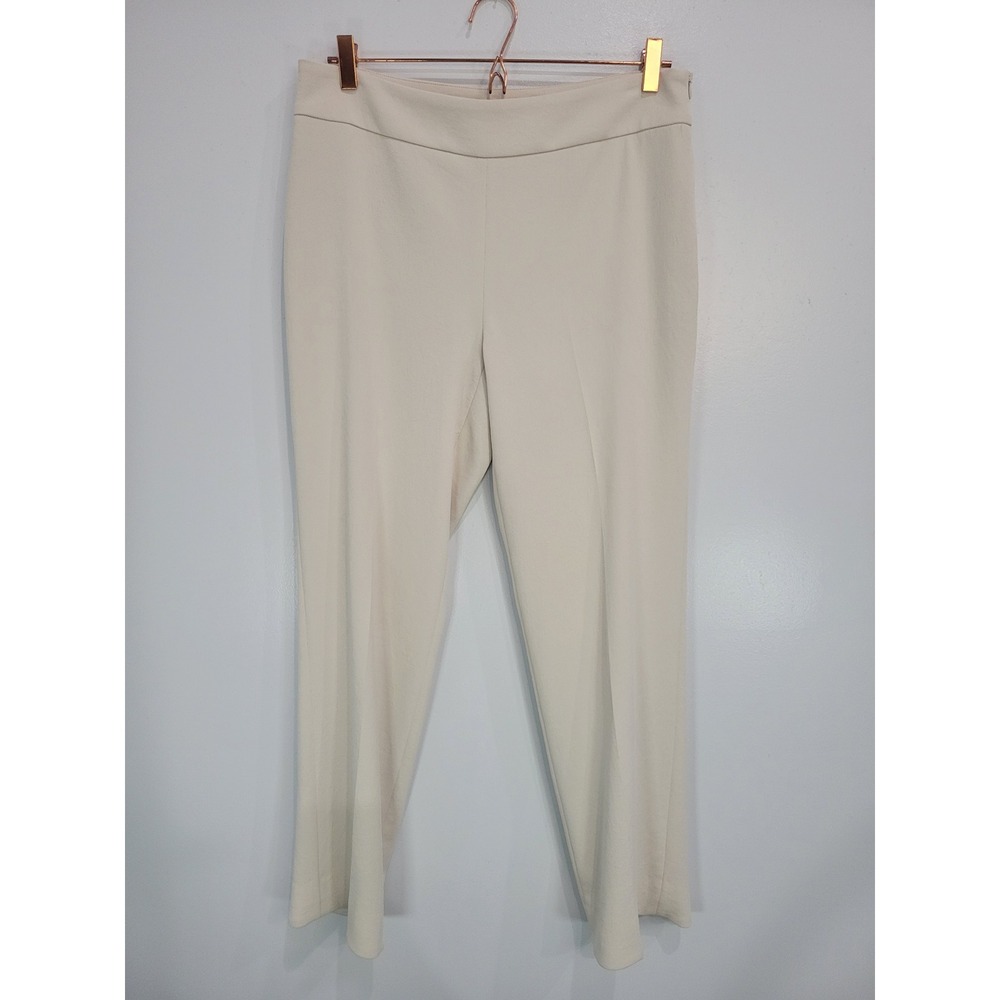 Iris Setlakwe Women's Beige Straight‎ Leg Career Dress Pants Size 10